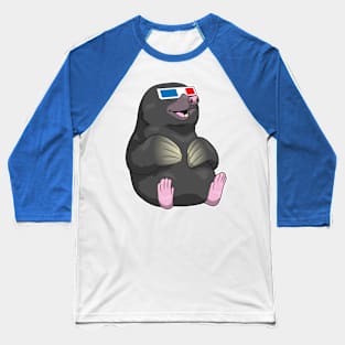 Mole Glasses Baseball T-Shirt